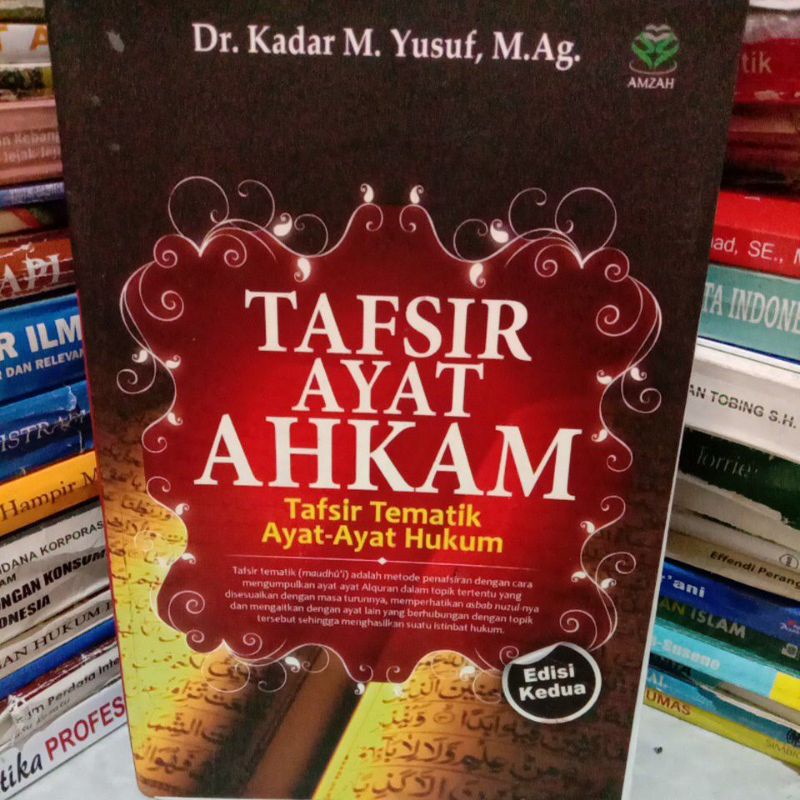 

TAFSIR AYAT AHKAM tafsir tematik ayat-ayat hukum by kadar , m yusuf