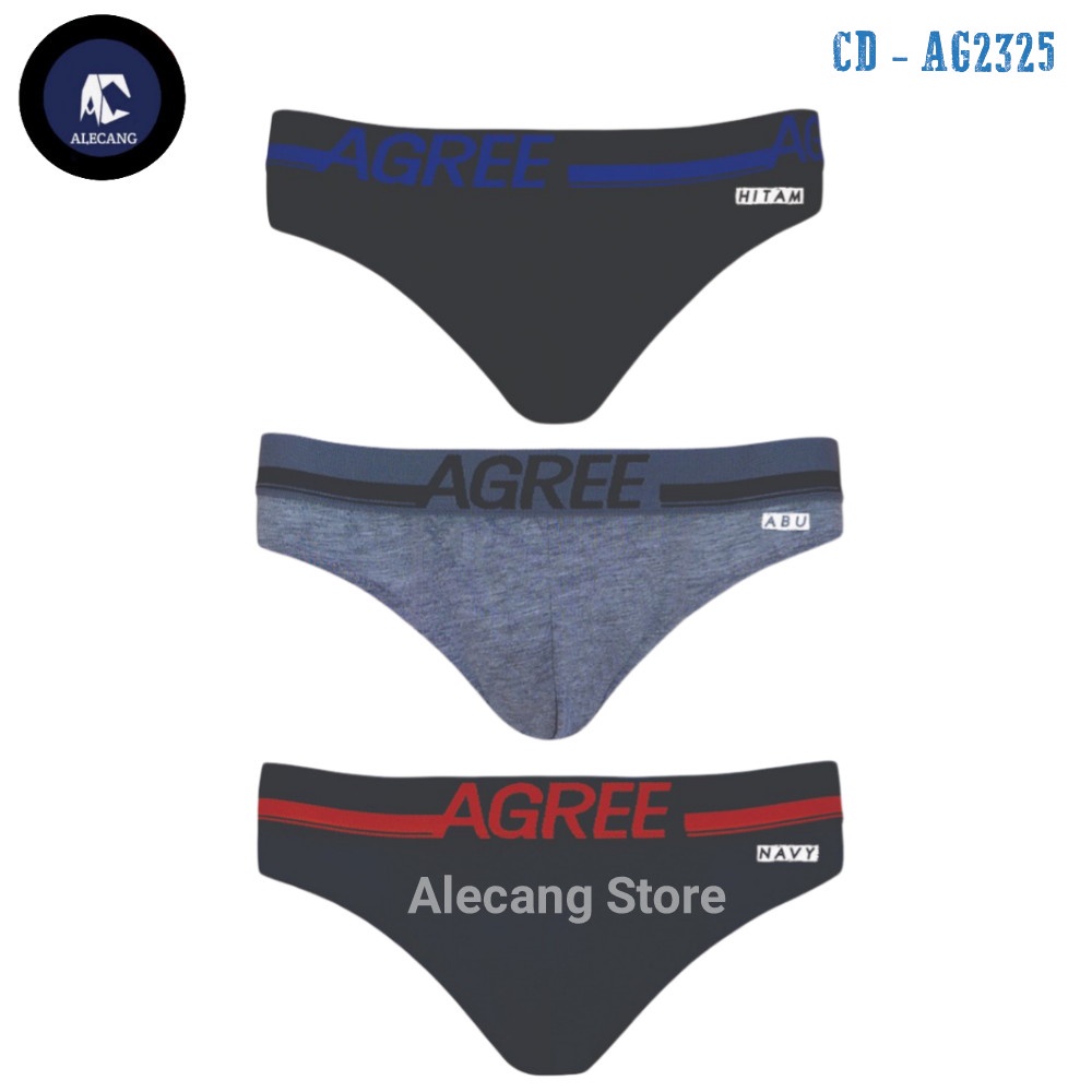 Celana Dalam Pria Agree Sport 2323 &amp; 2325 Super Soft Coll And Comfort EXCLUSIVE Isi 3pcs