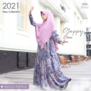 Zinnia - Gamis || Guppy Dress Dusty Purple