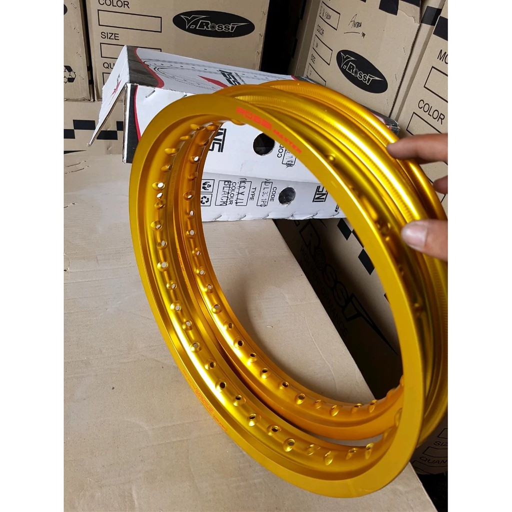 Rossi Master Velg Set Jari2 Tromol Ring 17 Dan 14 Ukuran 160 Depan Belakang
