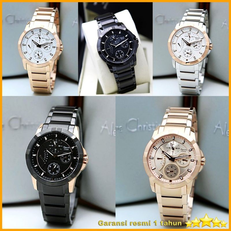 JAM TANGAN WANITA ALEXANDRE CHRISTIE AC2879 AC 2879 AC2503 AC 2503 MULTIFUNCTION ORIGINAL