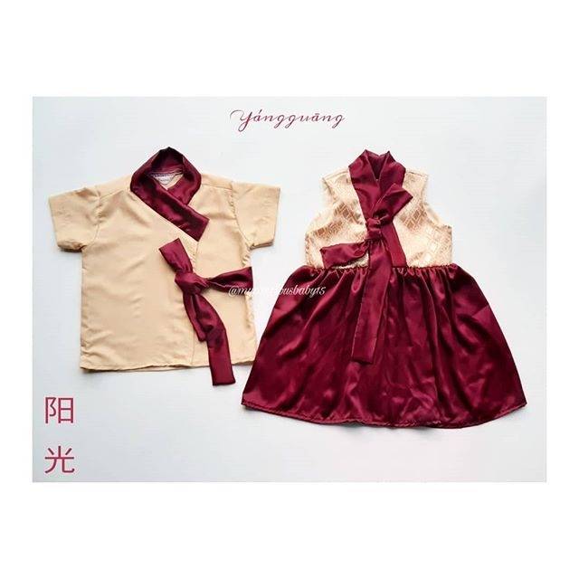 Yangguang Dress imlek anak/baju imlek couple