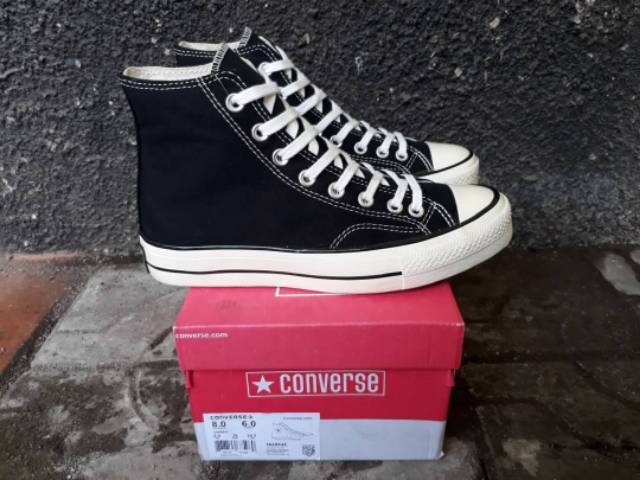 CONVERSE HIGH 70.S BLACK WHITE PREMIUM BNIB MADE IN VIETNAM SIZE 37/38/39/40/41/42/43/44