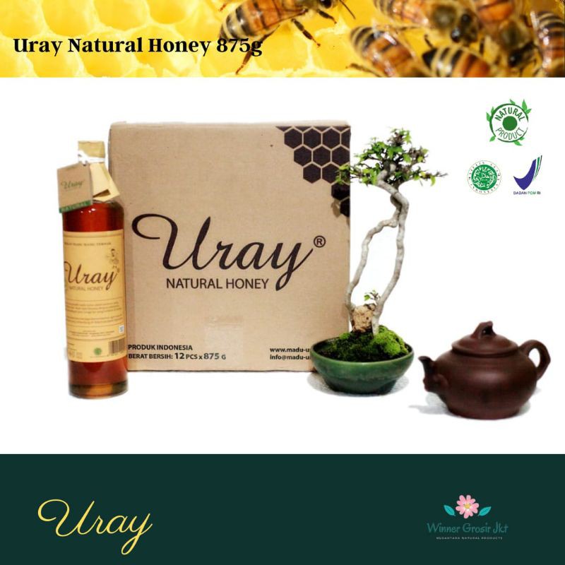 

MADU URAY NATURAL HONEY - MURNI SEHAT - MADU ORIGINAL 100% Alami 875gr