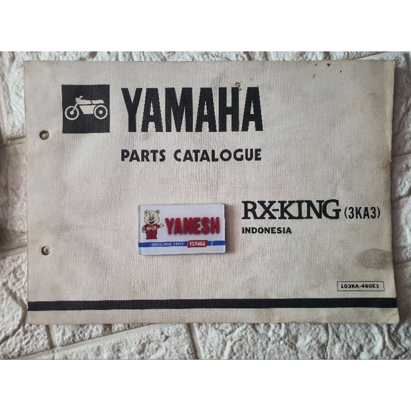 buku katalog catalogue yamaha rx king cobra  tahun 1989 /1990 copyan