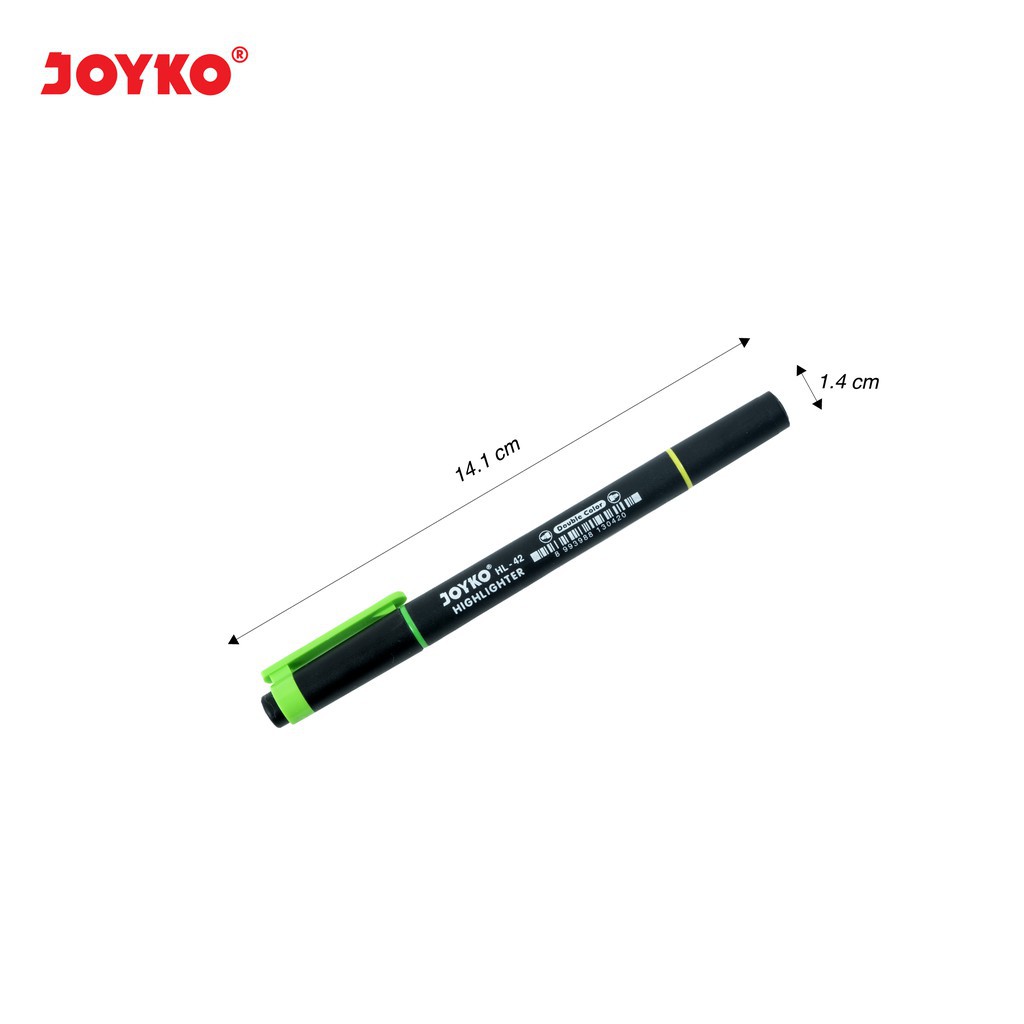 Highlighter Joyko HL-42 - HL-45 dua sisi warna/ double side