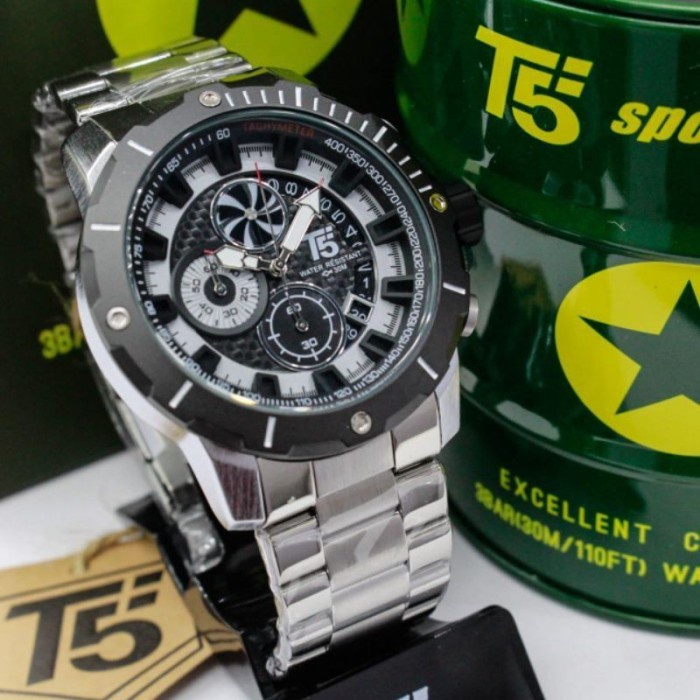 Jam Tangan Pria T5 H3787 T5 H 3787 Original bergaransi free tin box