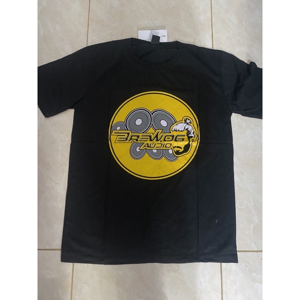 KAOS PRIA BREWOG AUDIO HITAM