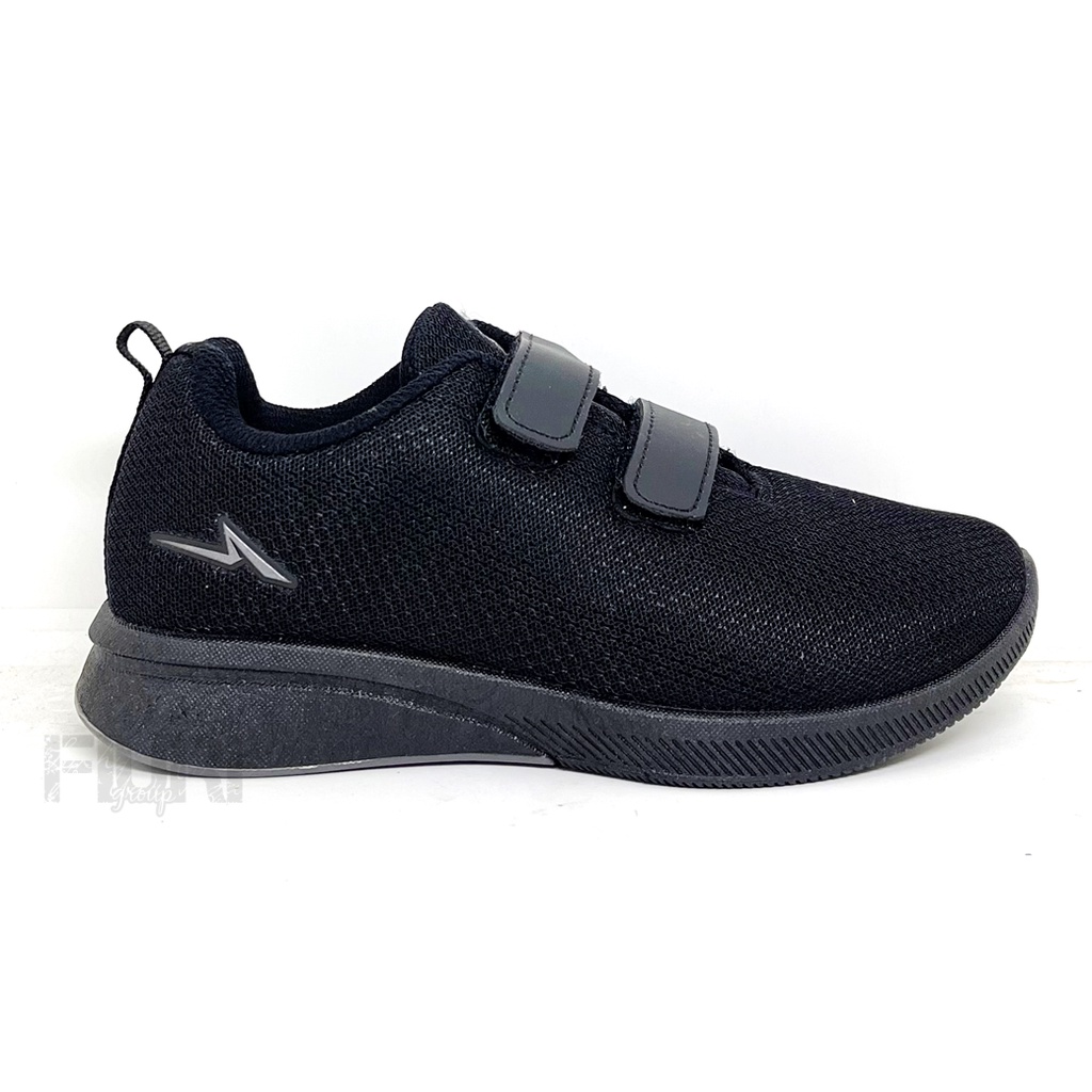 FIURI - ANDO ORIGINAL -  BSC 31 PEREKAT 29-36 FULL HITAM - SEPATU SNEAKERS KANVAS SOL KARET ANAK KECIL PEREMPUAN LAKI-LAKI - SEPATU KETS LUCU FASHION TRENDY - SEPATU SEKOLAH PAUD TK SD KRETEKAN PEREKAT CEWEK COWOK MURAH PROMO DISKON BONUS KAOS KAKI