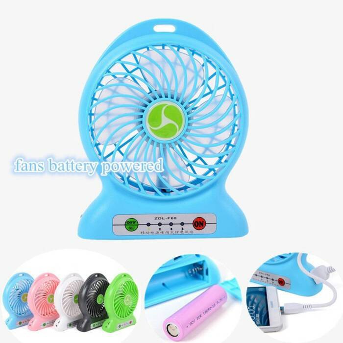 KIPAS ANGIN PORTABLE + POWERBANK 2 IN 1 / PORTABLE LITHIUM BATTERY FAN