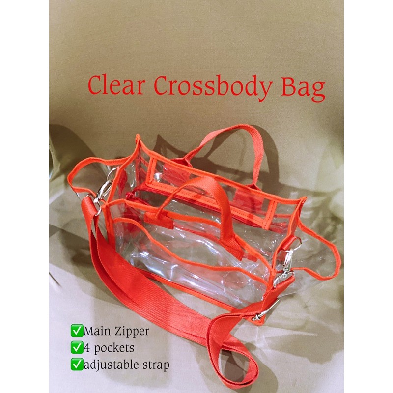 Fawn’G Handmade - Clear Crossbody bag / 2in1 Clear Hand bag