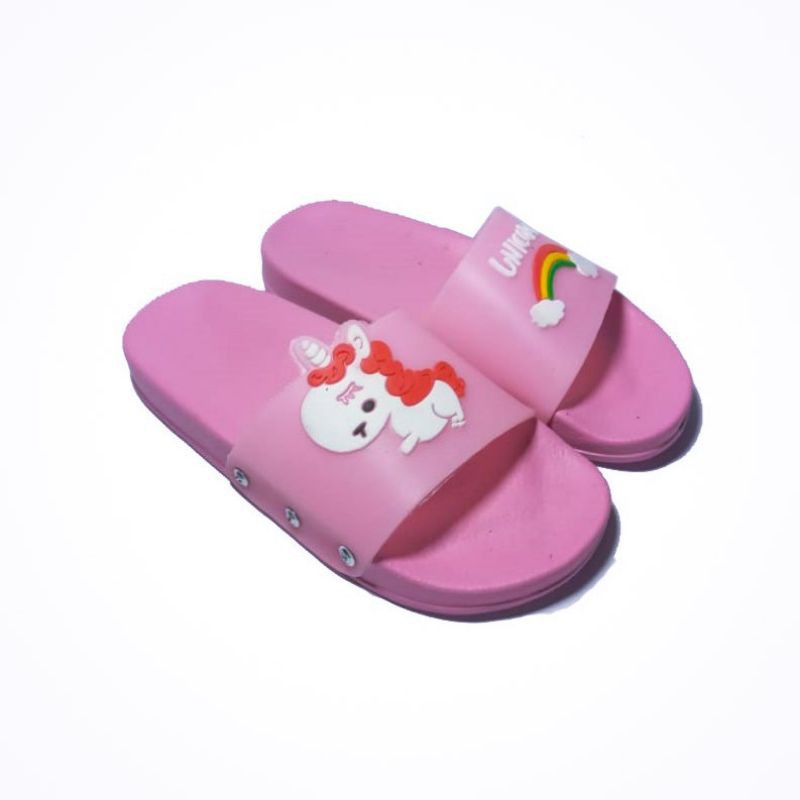 Sandal Selop Anak / Sandal Karet Anak Karakter Unicorn UNC-PK