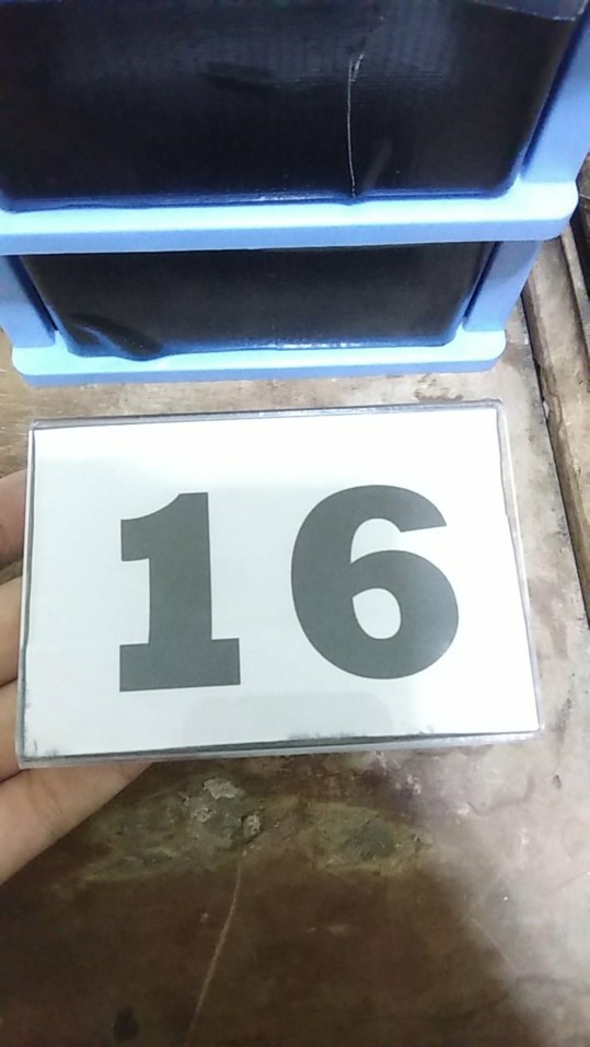 Food Tag Acrylic/akrilik 2muka 6x9 Landscape Termurah Terlaris