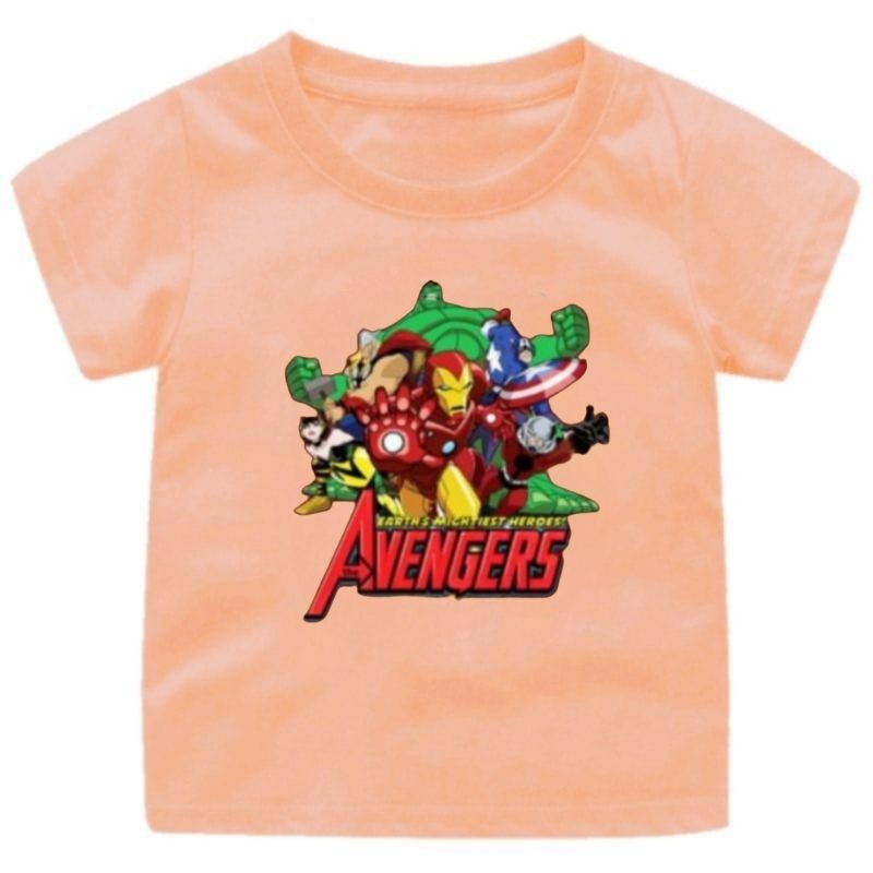 BAJU KAOS ANAK MARVEL AVENGER CEWEK-COWOK 1-12TAHUN FASHION ANAK TERBARU