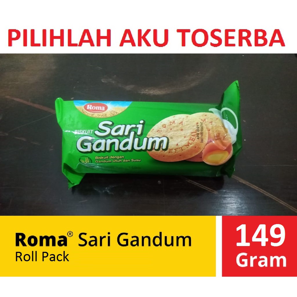 

Biskuit Roma Sari Gandum Roll 149 Gram (HARGA SATUAN)