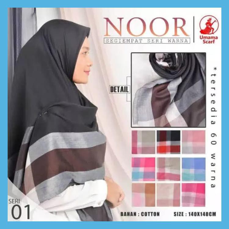 HIJAB JILBAB SEGI EMPAT SYARI (JUMBO) NOOR SYAR'I BY UMAMA