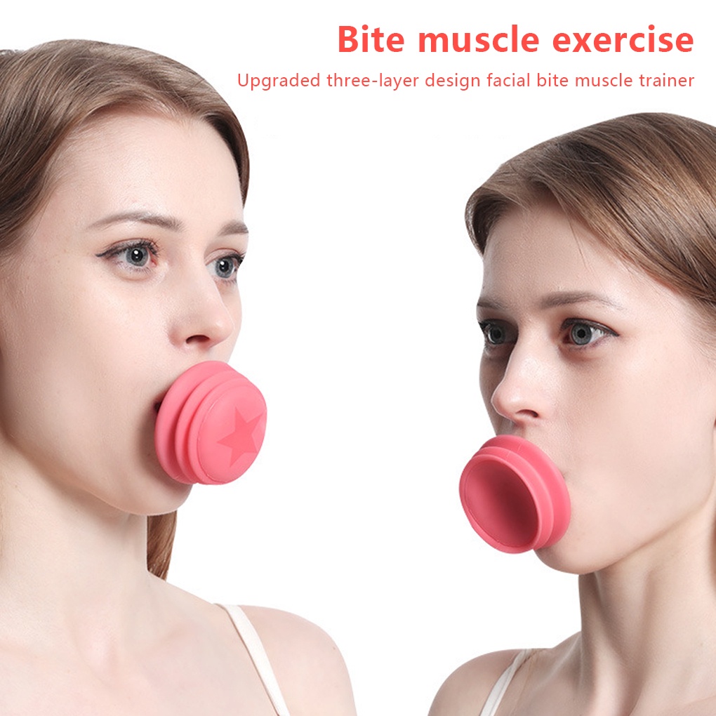 [house]Silicone *Face *Lift *Exerciser [Mini]![Small] Reusable Facial [Chin Skin] Chew Muscle *Slimming Lifting *Trainer