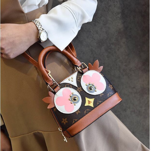 SG83803/SG1153 SYAFNIEGALERYFASHION OWL LV HANDBAG OWL ALMA TASBATAM TASIMPOR TASPESTA PROMO