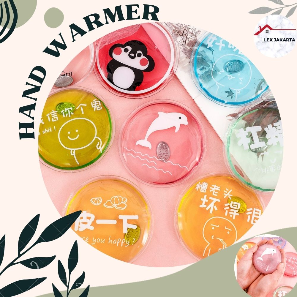 LEXJAKARTA  Gel Penghangat Tangan Kompres Hand Warmer / Gel Penghangat Karakter 1 PCS / Gel Penghangat Mini