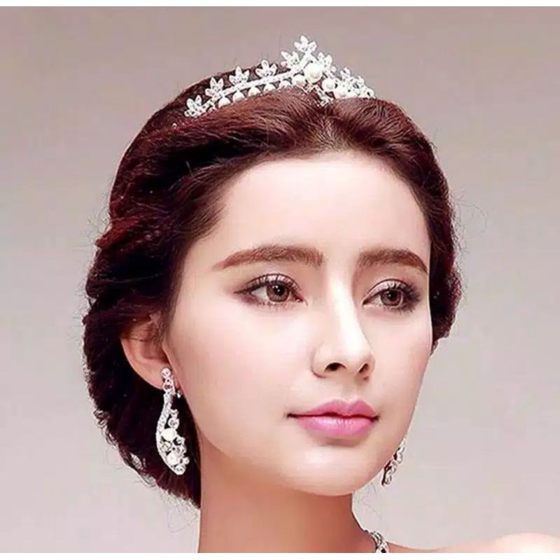 mahkota crown cantik hiasan pengantin hijab