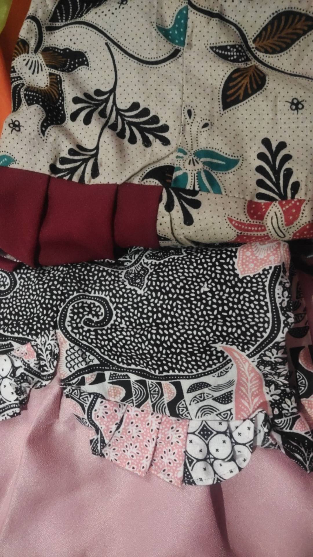 Tey-17 Batik Wanita Asj Sa Hrb026 Kenongo Kemeja Tosca Pendek