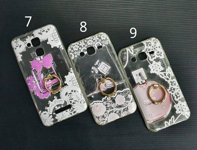 Case Parfum Blink + Iring Stand  j710/J2/Redmi 4 Prime/Zen.3 max 5,5 /Zen. 3 Laser