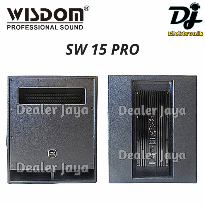 Speaker Subwoofer Wisdom SW 15 PRO / SW15 PRO / SW15PRO - 15 inch