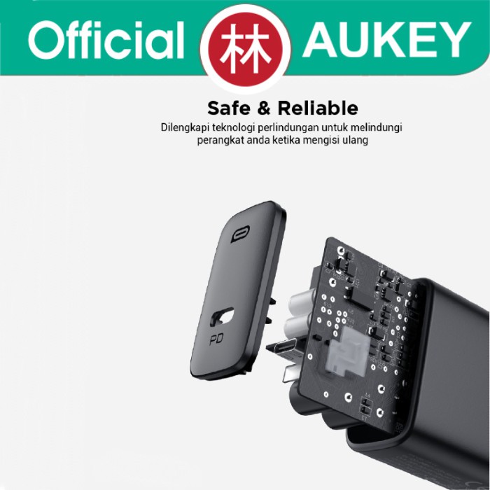 Aukey PA-F2 Swift Series Wall Charger USB-C PD 30W