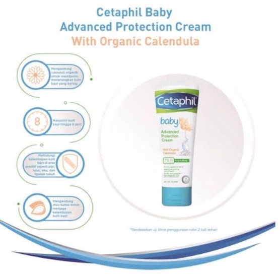 Cetaphil Baby Advanced Protection Cream 85gr with Organic Calendula - Cetaphil Krim Bayi - Pelembab Kulit Bayi