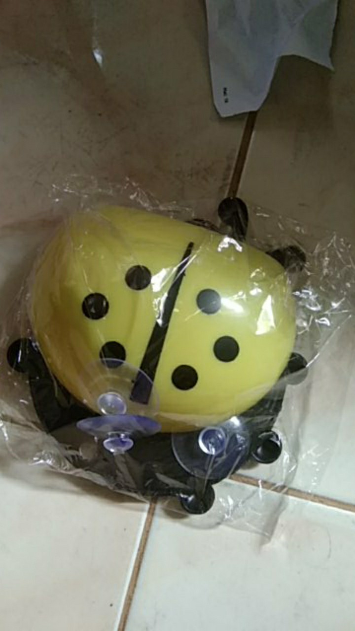 Elber Tempat Sikat Pasta Gigi Lady Bug Toothpaste Brush Organizer