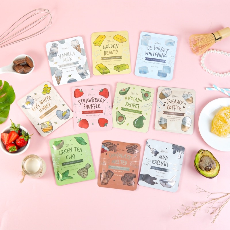 [BPOM] Masker Lea bubuk Face&Body mask Wash off
