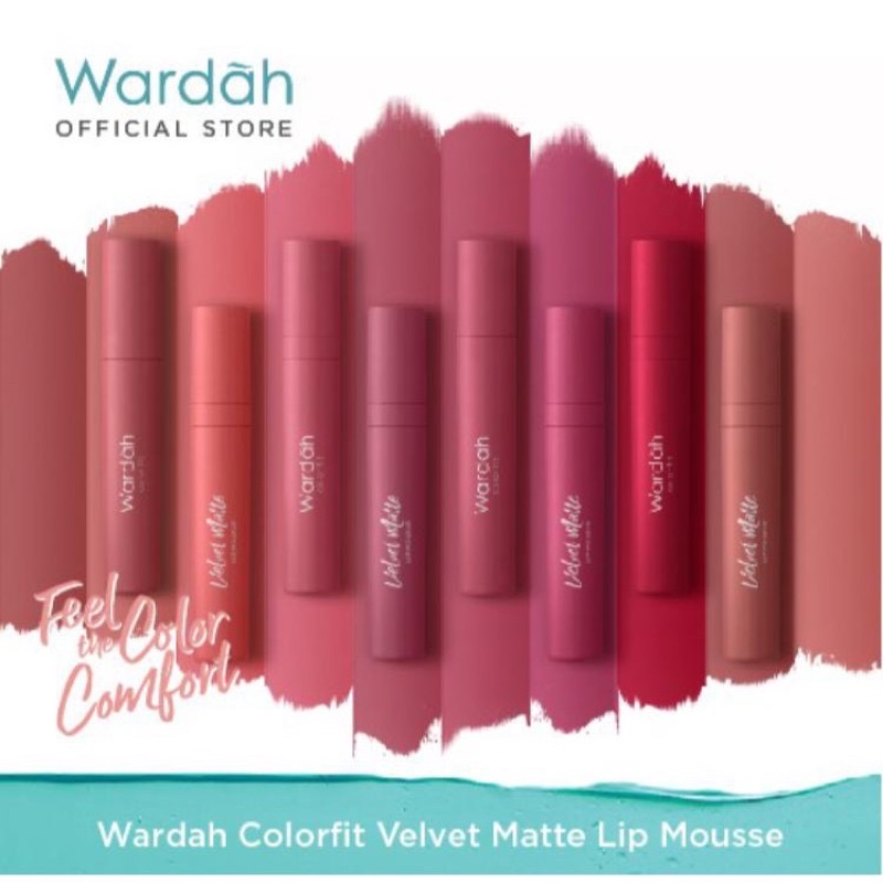 WARDAH VELVET LIP MOUSSE / Wardah Colorfit Velvet Matte Lip Mousse