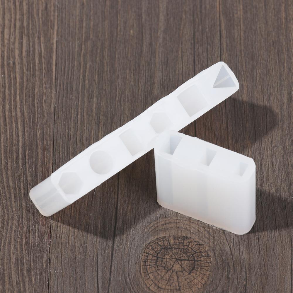 Solighter Cetakan Silikon Cair DIY Liontin Membuat Perhiasan Silinder Poligonal Silicone Mold