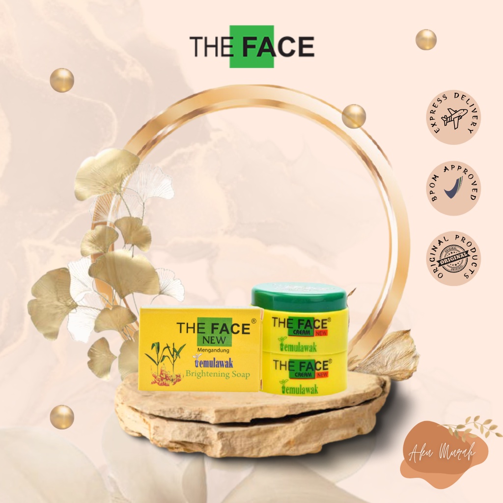 ✨ AKU MURAH ✨[THE FACE] Paket Set &quot;Cream dan Sabun&quot; Temulawak The Face