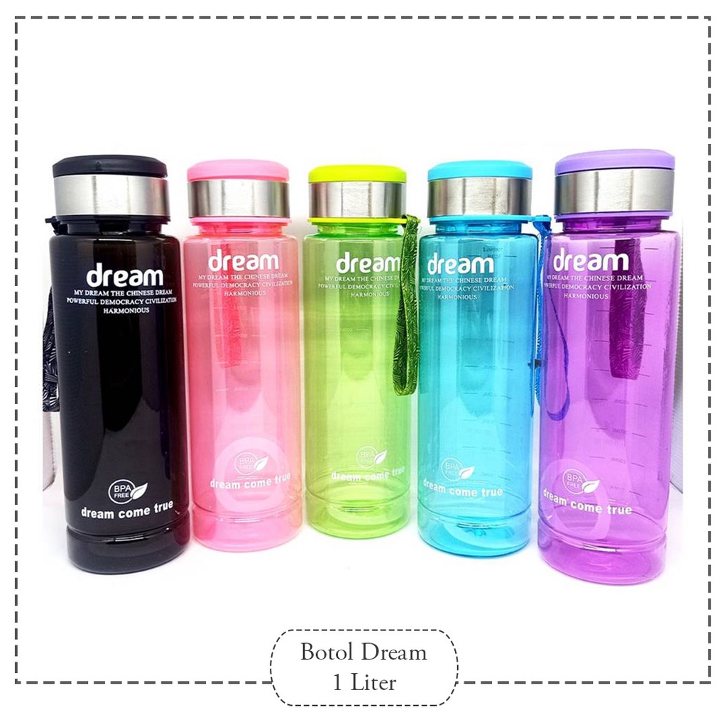 Botol Minum Dream 1 Liter 1L - Botol Minum Tumblr Ukuran Besar Murah Surabaya
