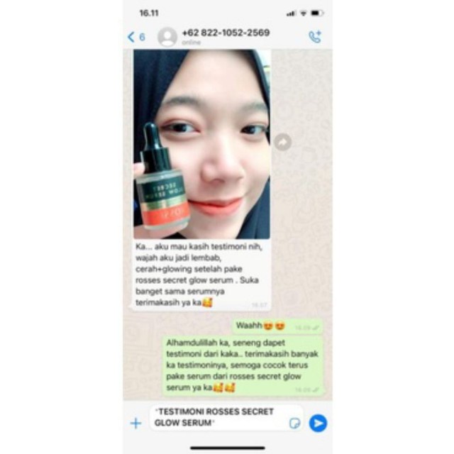 Serum Rosses Glow Serum Mencerahkan Melembabkan, Anti Aging dan Glowing 100% Original BPOM