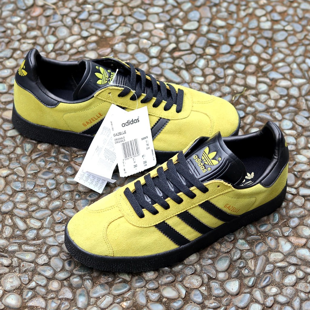 adidas yellow black gazelle