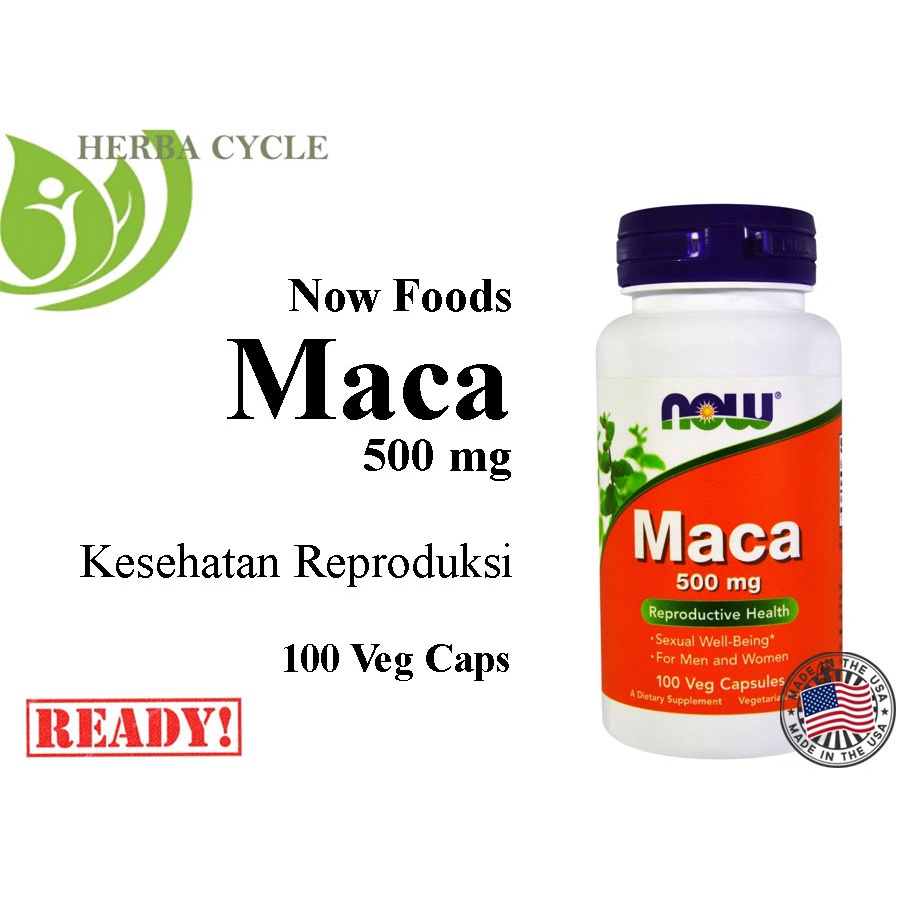 PROMO NOW FOOD MACA 500 MG Kesuburan Pria &amp; Wanita Now Maca 500 Mg Ori USA