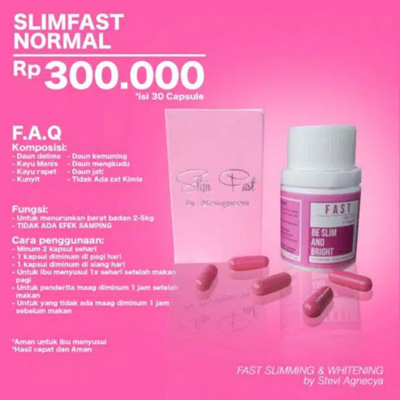 SlimFast Normal Steviagnecya Slim Fast Diet Pelangsing Herbal