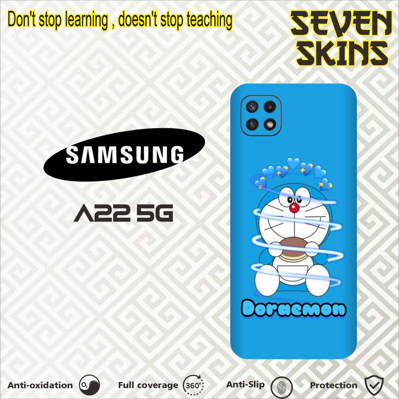 SKIN HANDPHONE DAPAT 2 PCS  SAMSUNG A22 5G  DORAEMON