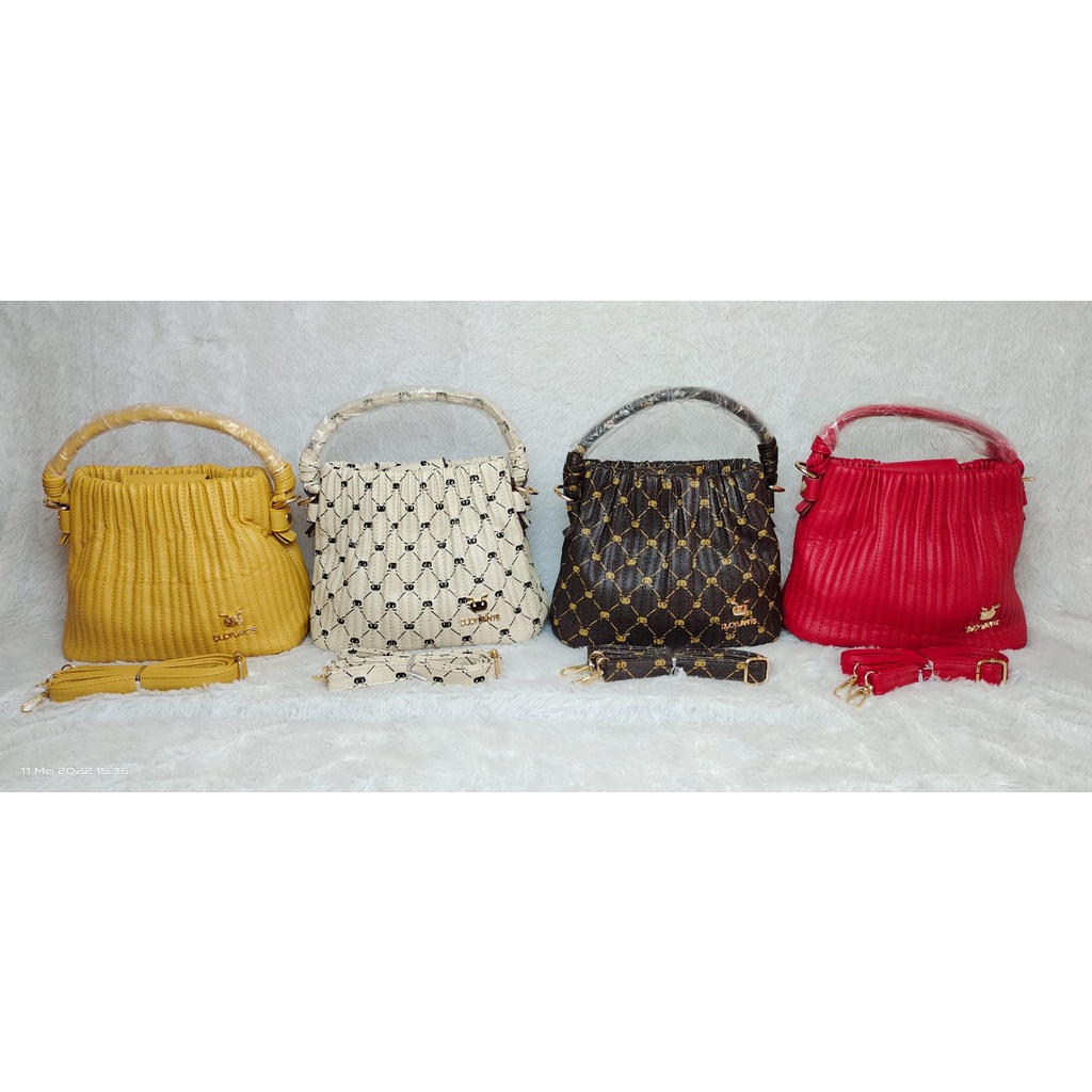 JK 933 1KG MUAT 2PCS TAS SELEMPANG FASHION SLINGBAG KERUT PLISKET IMPORT U4510 C8447