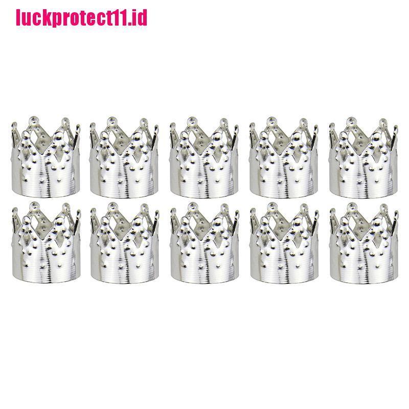 (LUCK) 100pcs / Set Klip Manik-Manik Rambut Gimbal