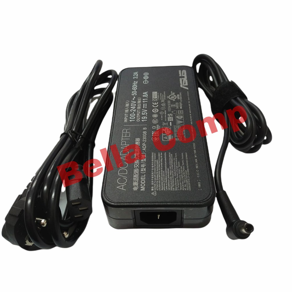 19.5V 11.8A 230W 6.0*3.7mm ADP-230GB B AC Adapter Power Charger Laptop Asus ROG UX581GV UX581LV UX581GV G512LU GU502LV GU502L GU502LW GX501VI-GZ038T GX501VI-GZ030T GX501VI-GZ028T GX501VI-GZ027T GX501VI-GZ025T GX501VI-GZ022T