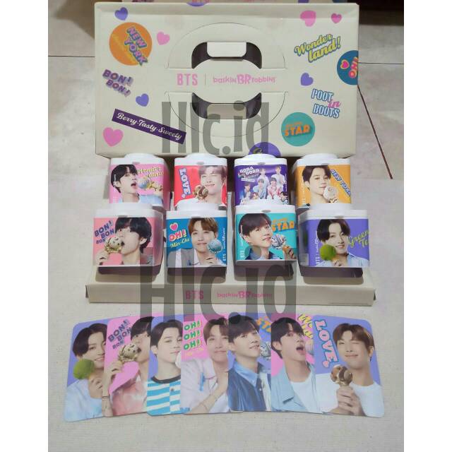 Official Baskin robbins x BTS [ Block Pack + photocard ]