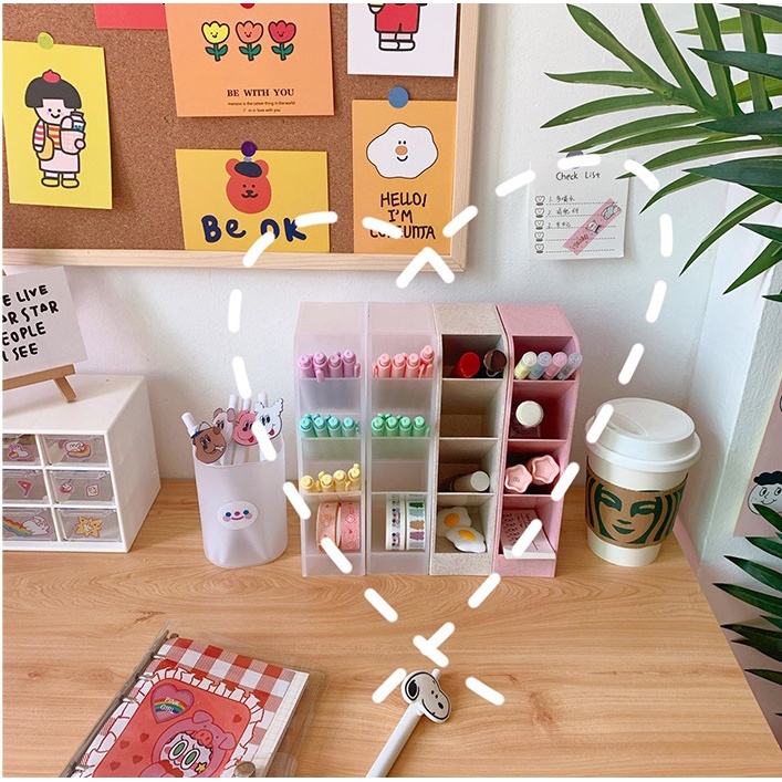 

TP109 Tempat Pensil Stationery Meja Belajar Desktop Pen Holder Storage