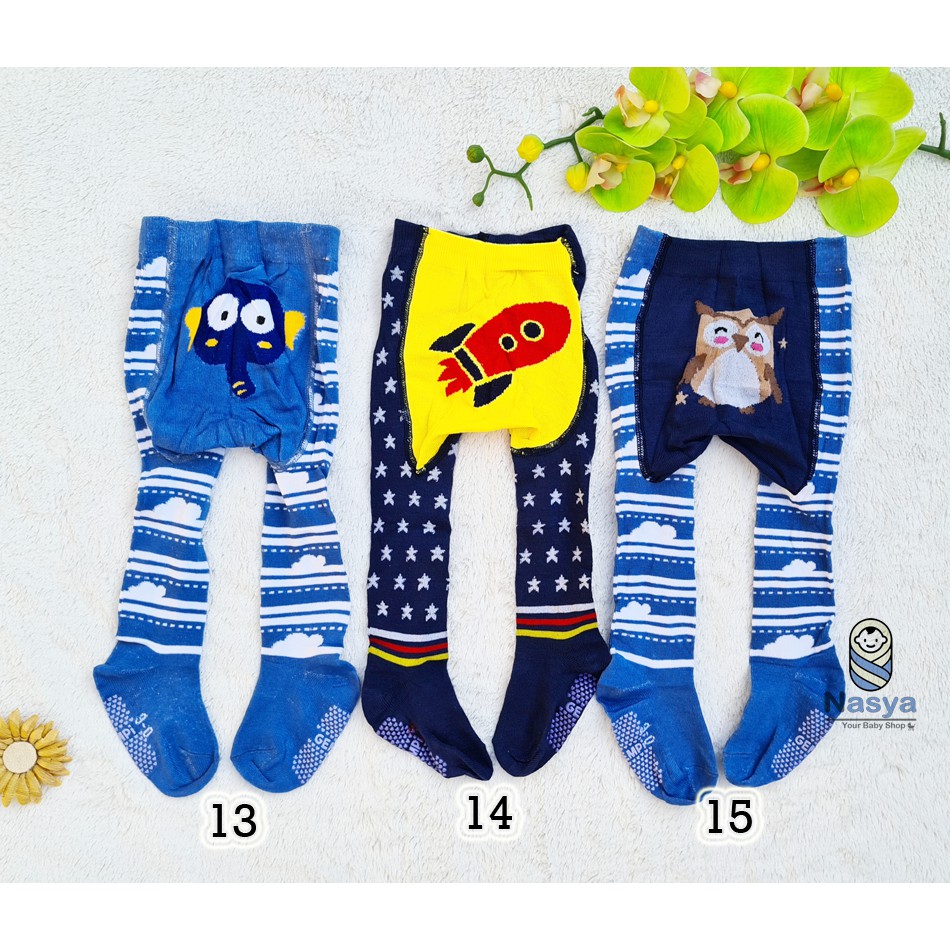 [B-061] Legging Bayi Tutup Kaki anti slip/Legging anak 0-6m cotton rich tigh