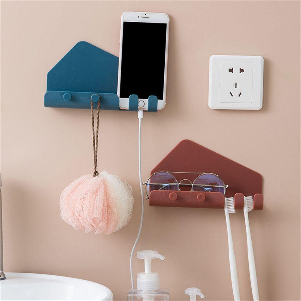 Solighter Phone Charging Home Storage Tempel Dinding Kait Serbaguna Tablet Charging Bracket