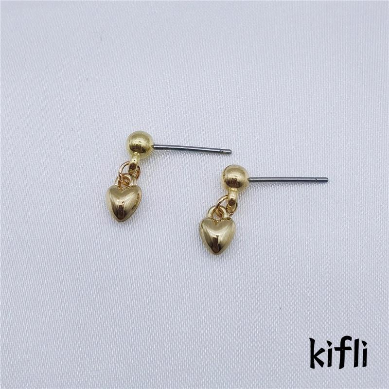 Anting Bentuk Hati Kecil Desain Niche Untuk Wanita