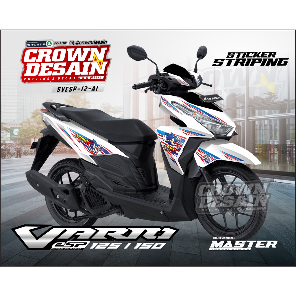 STIKER STRIPING HONDA VARIO ESP 125 150 /VARIASI STIKER MOTOR VARIO/STIKER VARIO ESP SEMIFULL