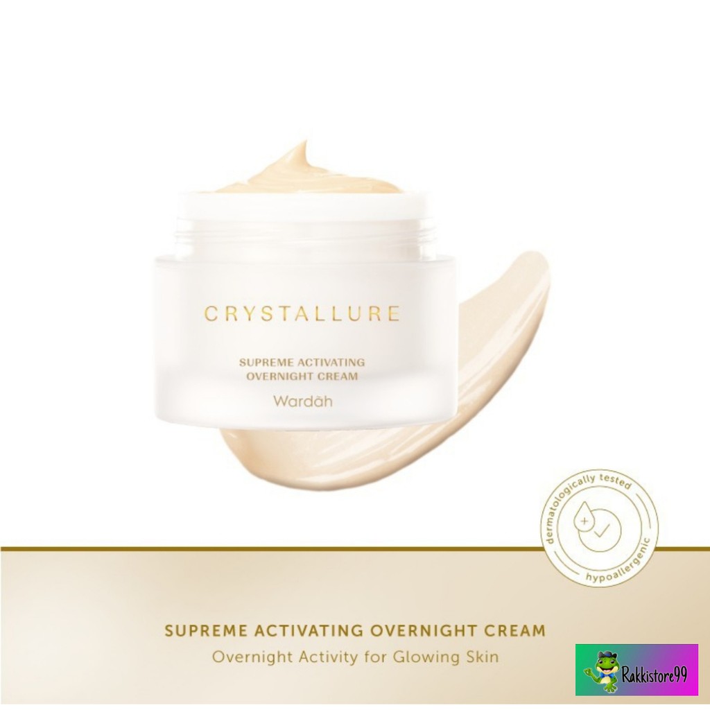 ❣️Rakkistore99❣️Wardah Crystallure Supreme Activating Overnight Cream 50g (100% Original)